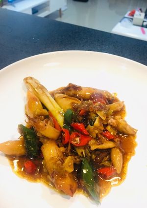Foto resep Cumi asin cabe ijo saus tiram