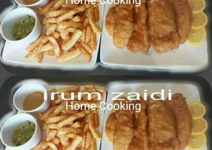 Step-by-Step Guide to Make Homemade 🐟🍟Fish and Chips with🍟🐟 (curry sauce and mushy peas)