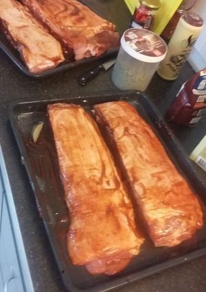 Una foto de Pechito a la barbacoa