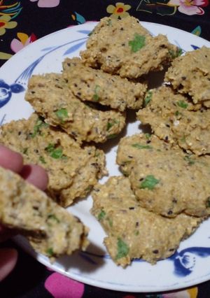 Una foto de Galletitas de avena y perejil