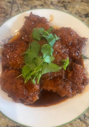 A picture of Vegetarian Fried Mushrooms.
