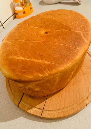 O poză a rețetei Pâine cu cartofi în oală la cuptor.