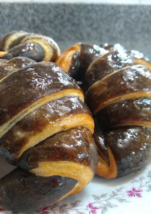 Una foto de Croissants bicolor