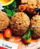 Scotch eggs (thịt quấn trứng rán xù) phiên phiên bản cá vỏ hộp & phong thái Halloween