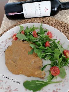 Una foto de Filete de ternera en salsa de mostaza