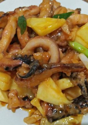 Foto resep Cumi Saos Asam Manis
