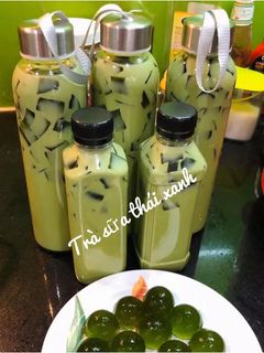 Hình của món Trà sữa thái xanh (phiên bản sữa tươi).