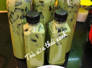 Hình của món Trà sữa thái xanh (phiên bản sữa tươi).