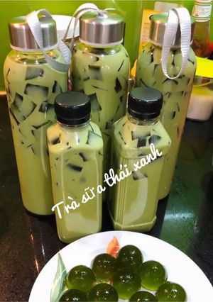 Hình của món Trà sữa thái xanh (phiên bản sữa tươi).