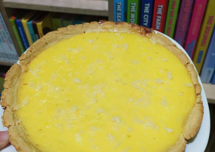 Langkah Mudah untuk Menyiapkan 21. Pie Susu Teflon 🧡 Anti Gagal