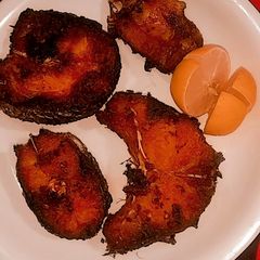 A picture of My family favorite tikka fish fry.