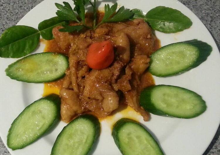 Kulit ayam bumbu tandoori