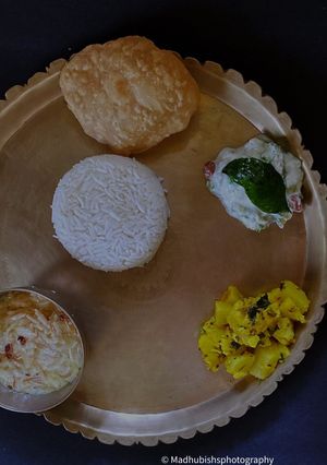 A picture of Ganpati Thali.