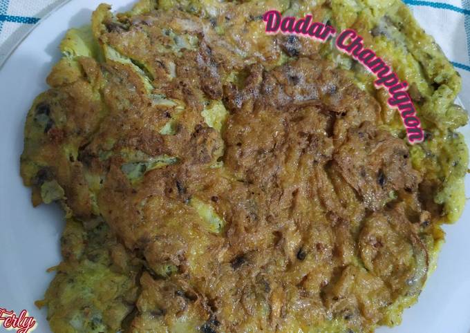 Resep Dadar Champignon (Jamur Kancing) Anti Gagal