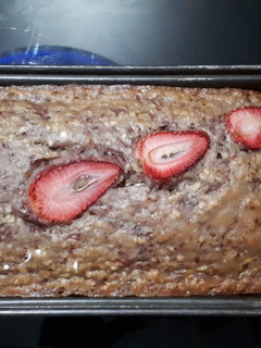 A picture of Banana and Strawberry Bread.
