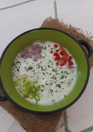 A picture of Mix veg raita.