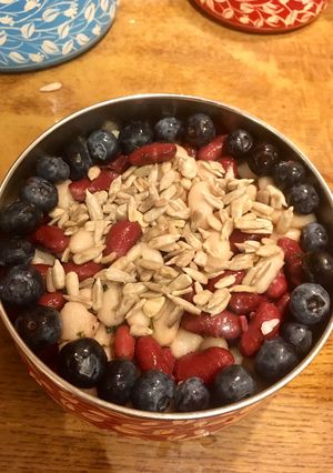 A picture of Healthy post-run brekkie.
