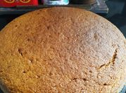 Una foto de torta de mandarina en licuadora