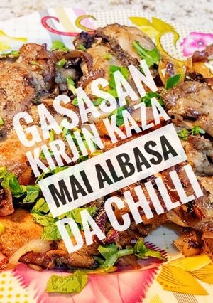 Gasasan kirjin kaza Mai Albasa dachilli ainihin hoton girkin