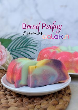 Foto resep Puding Galaksi/Puding Roti Tawar/Puding Rainbow