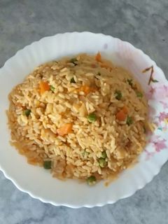 صورة لوصفة ارز بالخضار
