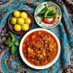 خورشت بامیه بدون گوشت-レシピのメイン写真