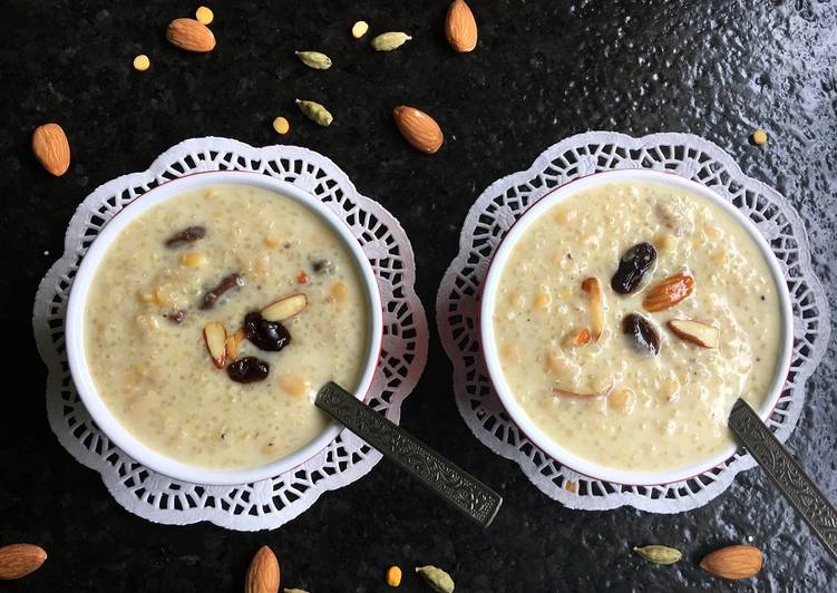 Recipe of Super Quick Homemade Quinoa Payasam with Chana Dal