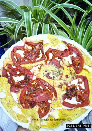 Une photo de Omelette des tomates