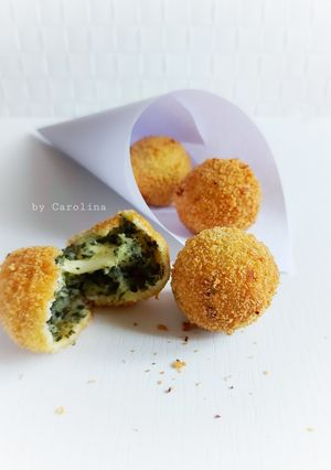 Foto resep Polpette Cavolo Nero Filante || Kroket Kale Keju Molor
