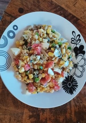 Una foto de Ensalada de garbanzos con lapa