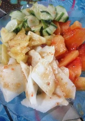 Foto resep Rujak manis buah segar