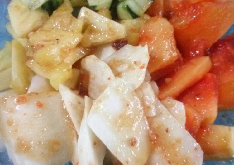 Resep Rujak manis buah segar yang enak Untuk Jualan