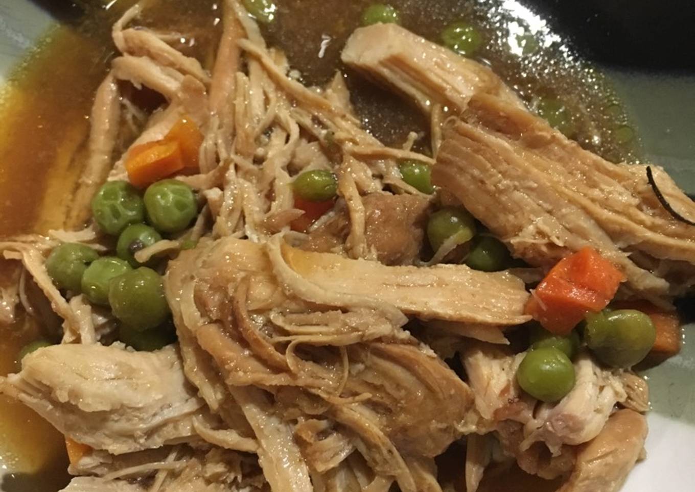 Pechugas de Pollo con Cola en Olla Lenta