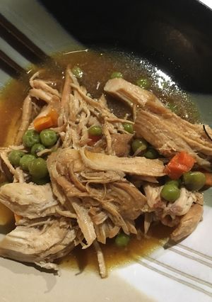 Una foto de Pechugas de Pollo con Cola en Olla Lenta