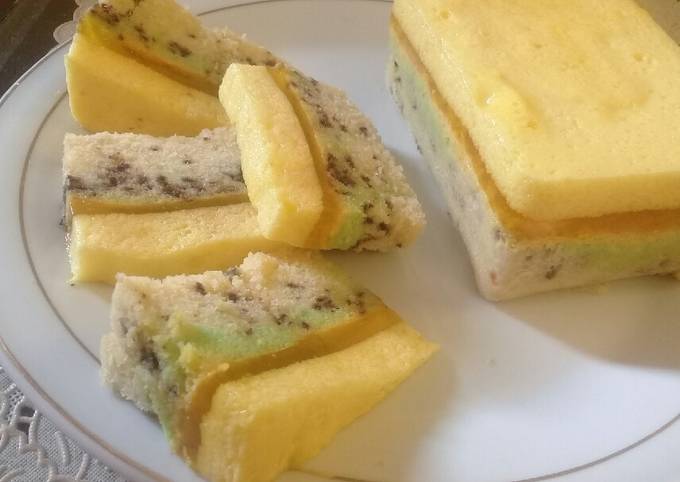 Langkah Mudah untuk Membuat Puding salju bolu kukus sederhana ala @dpurbyana Anti Gagal