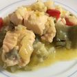 Arroz caldoso con salmón