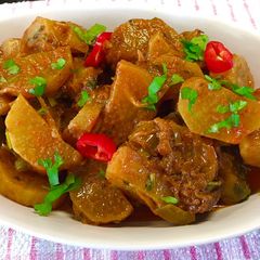 A picture of Radish Curry: (Mooli Ki Sabzi).