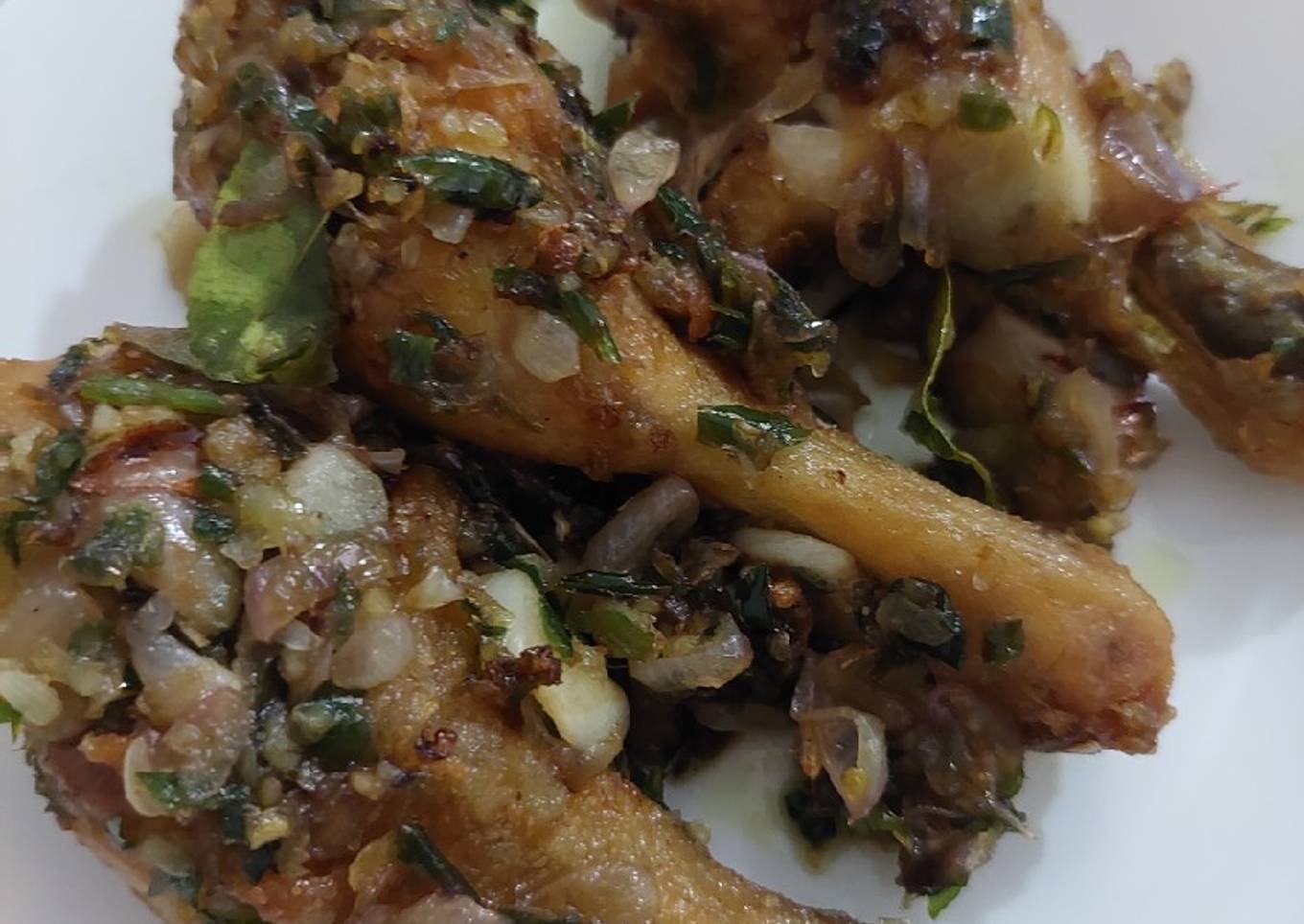 Ayam goreng cabe hijau