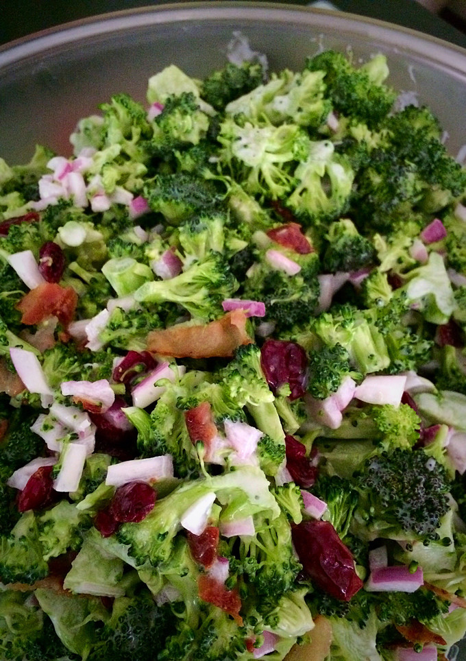 A picture of Broccoli Bacon Salad.