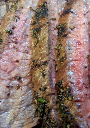 A picture of Herb Grilled Flank Steak.