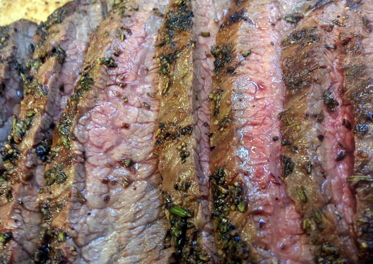 Easiest Way to Make Quick Herb Grilled Flank Steak