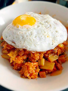 A picture of Kimchi fried rice.