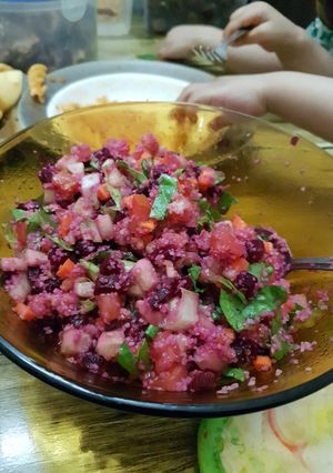 صورة لوصفة سلطة الشمندر