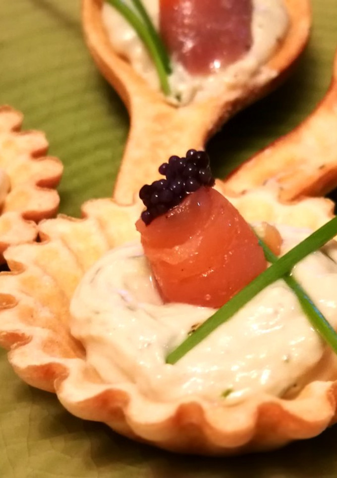 Una foto de Canapés de paté de anchoas