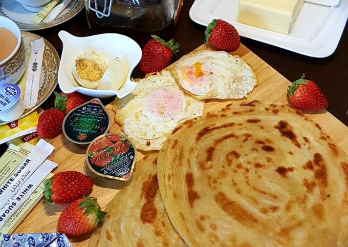 Lacha Paratha For Sehri Recipe By Saadia Ehtasham Cookpad