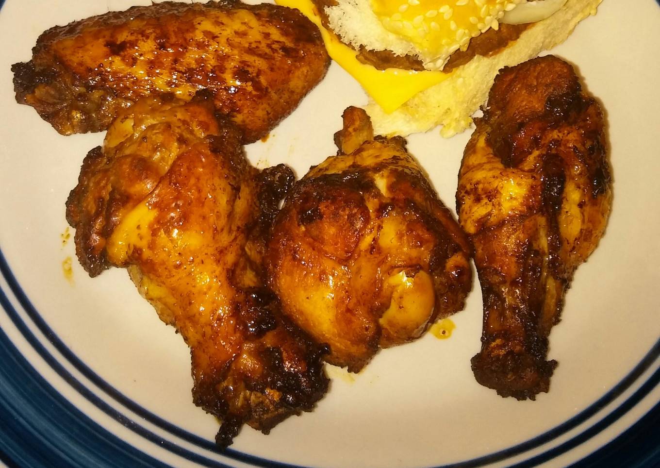 Sweet and Smokey Rub Fried Chicken