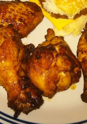 A picture of Sweet and Smokey Rub Fried Chicken.