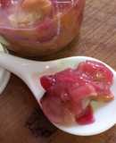 Mostaza de uvas y cebolla morada