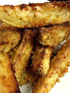 A picture of Oven Fried Potato Wedges.