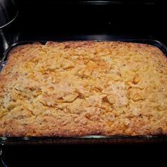 A picture of Cream corn casserole.